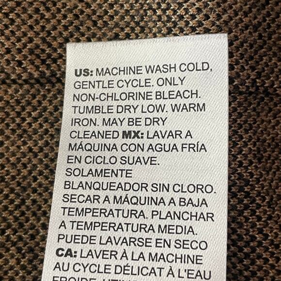 Chico's Animal Leopard Print Cardigan Sweater Size L Long Line Cozy Neutral Work - Picture 9 of 9